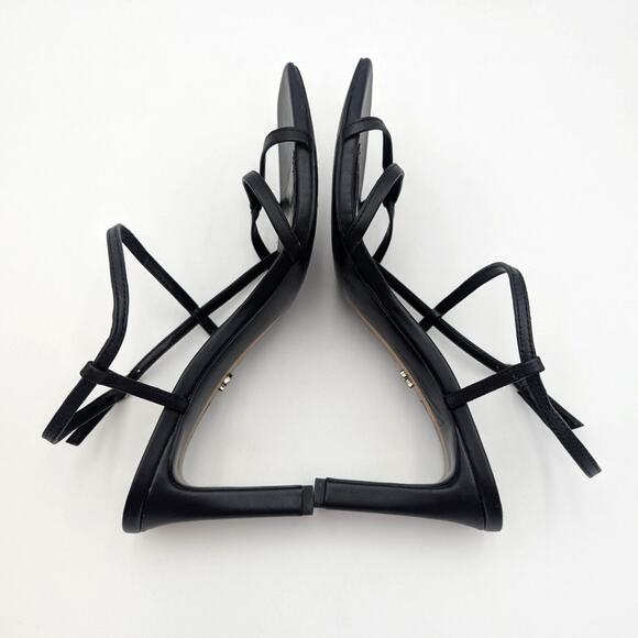 Sam Edelman Emmie Strappy Heel Sandals Women's Soft Black Size US8M EU39 - Picture 7 of 12